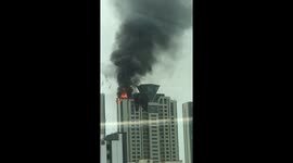 Fire at Bollywood star’s high rise apartment...