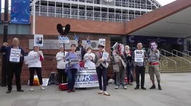 NHS protest in Manchester