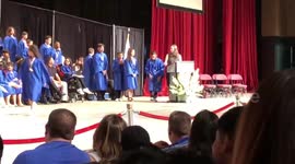 Epic Graduation Backflip!