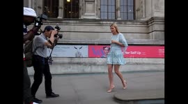 Holly Candy leaves private exhibition viewing at Victoria and Albert Museum