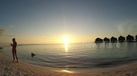 Xiaomi Yi Cam Sunset Maldives Kuredu Timelapse