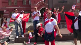 Peru fans in high spirits ahead of World Cup kick-off