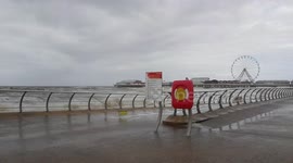 High tide during storm hector