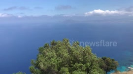Palermo the sea view from the mountains