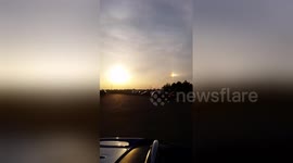 Newsflare Edit - Sun halo. 18th may 2018 UK