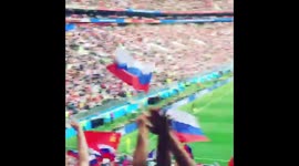 Russian fans go wild after 2nd goal against Saudi Arabia