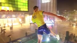 China unveils giant Neymar sculpture to welcome World Cup
