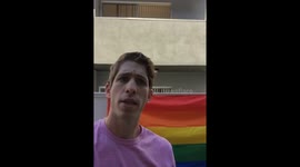 LA Pride morning dance and beer chug