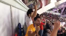 Crowd filled with tension and optimism after Spain’s third goal