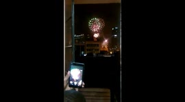 Fireworks in Nairobi sky