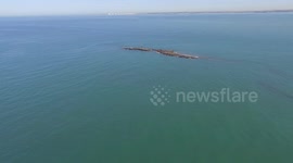 Lighthouse in the bay of Cádiz, Spain
