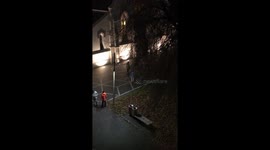 Man captured using 'flame thrower' during street fight in Auckland