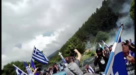 Riots Greece Protesters decry Macedonia name change deal in Pisoderi