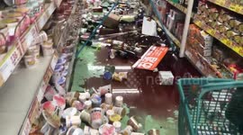 Supermarket back to business after 6.1 magnitude earthquake hits Osaka, Japan
