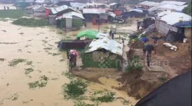 Monsoon rains devastate Rohingya refugees camps in Bangladesh