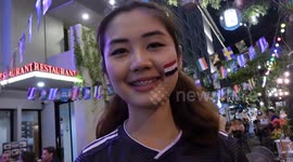 Staff at Thailand hotel dress up in World Cup colours to entertain guests