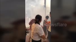 Moment bus full of passengers explodes in China's Sichuan Province