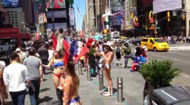 Body Paint Street Performers - Times Square NYC