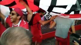 England and Tunisia fans go wild in Volgograd