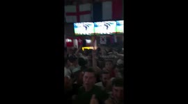 England fans sing 'Will Grigg's on fire' after final whistle against Tunisia
