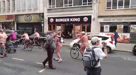 'Disgusting and offensive!' Elderly Bristol man rages at naked bike riders