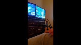 Baby loves Fortnite