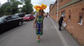 Sunflower Hats At Ascot
