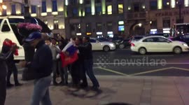 World Cup Street Celebrations, Saint Petersburg, Russia - Russia vs. Egypt (3/1), Russian Win, Nevsky prospect and Gostiny Dvor