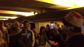World Cup Street Celebrations, Saint Petersburg, Russia - Russia vs. Egypt (3/1), Russian Win, Nevsky prospect and Gostiny Dvor underpass
