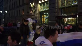 World Cup Street Celebrations, Saint Petersburg, Russia - Russia vs. Egypt (3/1), Russian Win, Malaya Sadovaya