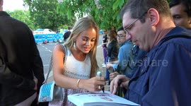 Lady Amelia Windsor signs her 'first ever autograph'