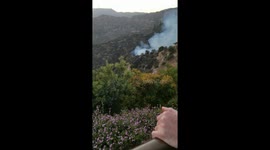 Helicopter tends to fire near Hollywood sightseeing attraction
