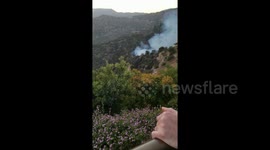 Helicopter tends to fire near Hollywood sightseeing attraction