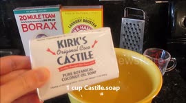 DIY: Homemade Natural Laundry Detergent Soap w/ Only 3 Ingredients