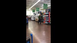 World Cup soccer prank in shopping store