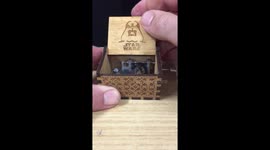 Music box plays Star Wars theme