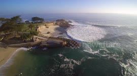 Lovers Point Monterey Ca 4k Drone View