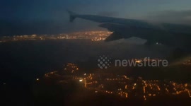 Night time landing Dublin from Malaga 18-06-18