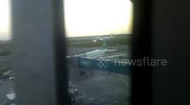 Airforce one take off Dublin airport