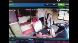Hero bus passengers stop packed coach from crashing on motorway after driver collapses at wheel