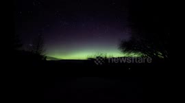 Aurora Borealis Captured from the Cairngorms National Park, Scotland.