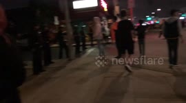 Xxxtentacion memorial gone crazy ,  Swat team lined up at ever street