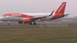 easyJet 250th Airbus Livery G-EZOL Takeoff from Manchester Airport