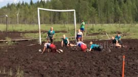 Bored of the World Cup? Try the crazy game of swamp soccer instead
