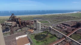 Drone footage of Teesside's last blast furnace, mothballed in 2016