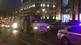 Mexican bus in Moscow