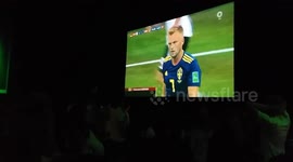German fans reacting to the final whistle vs Sweden