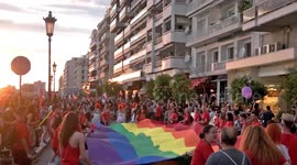 Thousands join colourful Pride Parade in Greek city