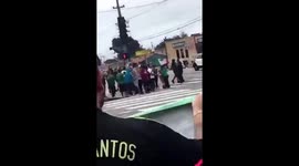 Mexico fans celebrate another win !! World Cup series