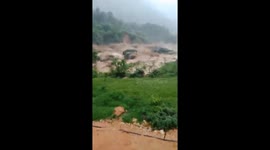 Super flash floods after heavy rains in the mountainous north of Viet Nam